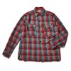 WAREHOUSE Lot 3022 FLANNEL SHIRTS WITH CHINSTRAP G柄 ONE WASH画像