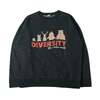 BARNS Pigment Dye Athletic Crewneck Print Sweatshirt DIVERSITY BR-25463画像
