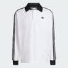 adidas Originals 3-STRIPES RUGBY LONGSLEEVE POLO WHITE KE3575画像