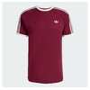 adidas Originals 3 Stripes S/S Tee Maroon / Off White KQ9639画像
