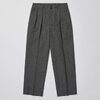 ULTERIOR WOOL WASHI HERRINGBONE TUCKED TROUSERS UPT73-LA227-A画像