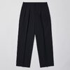 ULTERIOR WOOL WASHI STRIPE TUCKED TROUSERS UPT73-LA233-B画像
