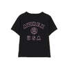 AVIREX WOMAN VARSITY LOGO MINI T-SHIRT 7836135602画像