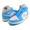 NIKE WMNS AIR JORDAN 1 MID dk powder blue/neutral grey BQ6472-400画像