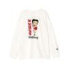 AVIREX &times; Betty Boop LONG SLEEVE T-SHIRT 7836130607画像