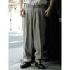 NONNOTTE Wool/Silk Ghost Plaid 2-Tuck Wide Tapered Trousers N-26S-015画像