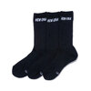 NEW ERA SOCKS CREW 3 PAIRS BLK 14518183画像