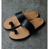 JUTTA NEUMANN Caicos Sandal Black Latigo with Light sole画像
