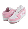 NIKE AIR JORDAN 1 LOW(GS) med soft pink/pearl pink-wht 553560-614画像