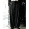 INTERIM WOOL CREPE SABLE VOILE DEADSTOCK FABRIC WIDE DRESS EASY PANTS IT26S019画像