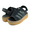 adidas GAZELLE BOLD SANDAL W CBLACK/CBLACK/GOLDMT HQ4688画像