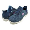 SKECHERS SUMMITS-DAZZLING HAZE SLIP-INS NAVY/PURPLE 149937W-NVPR画像
