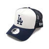 NEW ERA 9FORTY A-Frame トラッカー ロサンゼルス・ドジャース オフホワイト/ネイビー 14744912画像