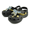 crocs CLASSIC PLATFORM DENIM GLITZ CLOG BLACK 213114-001画像