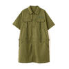 AVIREX SHORT-SLEEVE MILITARY MINI SHIRT DRESS 7836123601画像