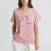 AVIREX WOMAN FADE WASH T‐SHIRT WITH STAR EMBROIDERY 7836135607画像
