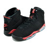 NIKE AIR JORDAN 6 RETRO(GS) INFRARED SALESMAN blk/lt crimson IQ1275-001画像