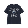 AVIREX WOMAN VARSITY LOGO S/S T-SHIRT 7836935601画像