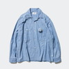 Unlikely Open Collar Chambray with Flower U26S-11-0003画像
