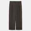 MARKAWARE DOUBLE PLEATED SEMI EASY TROUSERS -ORGANIC COTTON VOILE YARN TWILL- A26A16PT01C画像