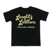 Langlitz Leathers LLC-003 Short Sleeve T-shirt TYPE A-Big Logo LLC-003 TYPE A-BIG LOGO画像