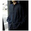 INTERIM 5.3oz HEMP ORGNIC DENIM HYPER BIG MIL WORK SHIRTS TYPE2 IT26S097画像