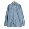 orslow RELAX FIT STRIPE CHAMBRAY WORK SHIRT 01-8270-181画像