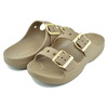 crocs SATURDAY METALLIC BUCKLE SANDAL W SEPIA 213316-2EY画像