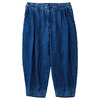 PORTER CLASSIC INDIGO LINEN BEBOP PANTS PC-021-3892画像