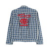 UNION SUPPLY PALAKA CHECK SHIRT BLOUSE W/chain emb'd US15902画像