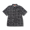 COOKMAN Work Shirts Short Sleeve Light Paisley Black 231-62201画像