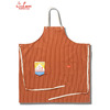 COOKMAN Long Apron Herringbone Stripe Brick 233-61936画像