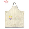 COOKMAN Long Apron Herringbone Stripe Cream 233-61934画像