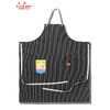 COOKMAN Long Apron Herringbone Stripe Charcoal 233-61935画像