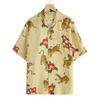 NIPOALOHA SILK SHORT SLEEVE ALOHA SHIRT〈 TIGER CAMELLIA / YELLOW 〉 N26-SSH01画像