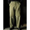 INTERIM MILK PAINT VINTAGE WASH ORGANIC COTTON US ARMY M-47 HBT BAKER PANTS IT26S107画像