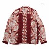 SUN SURF RAYON HAWAIIAN SHIRT "NIGHT BLOOMING CEREUS BORDER" LONG SLEEVE SS29602画像