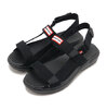 HUNTER UNISEX EASY WEBBING STRAP SANDAL BLACK UFF7136CAA画像