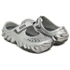 crocs WOMEN'S ECHO MARY JANE METAL SPORT BLACK / MULTI 214110-1FS画像