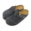 BIRKENSTOCK BOSTON NARROW CHARCOAL | SUEDE-LEATHER 1031678画像