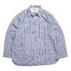 BURGUS PLUS Stripe Chambray Work Shirt Wide Silhouette HBP-300CHWD-ST8画像
