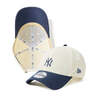 NEW ERA 9FORTY MLB ベージュ スウェットバンド ニューヨーク・ヤンキース クロームホワイト/ナイトシフトネイビー 14744846画像