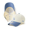 NEW ERA 9FORTY MLB ベージュ スウェットバンド ロサンゼルス・ドジャース クロームホワイト/スレート 14744855画像