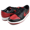 NIKE AIR JORDAN 1 RETRO LOW OG BANNED blk/blk-varsity red IW6276-001画像