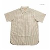 SUGAR CANE COTTON STRIPE S/S WORK SHIRT SC39730画像