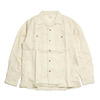BURGUS PLUS Open Collar Cotton Linen Shirt Long Sleeve BP26501画像