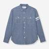 MOMOTARO JEANS TRIPLE STITCH L/S CHAMBRAY SHIRT(TWO STRIPES) MMLS3000画像