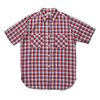 WAREHOUSE Lot 3056 SHORT SLEEVE CHECK WORK SHIRTS A柄画像
