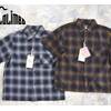 COLIMBO HUNTING GOODS Modest Open Collar Shirt "Indigo Ombre Check" ZB-0304画像