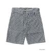 SUGAR CANE Lot No. SC52640 / FICTION ROMANCE 6oz. INDIGO STRIPE DOUBLE KNEE SHORTS画像